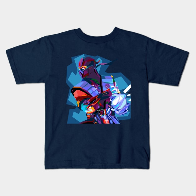 Sub-zero Kids T-Shirt by Shuriken